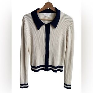 Anthropologie Central Park West Colorblock Cardigan